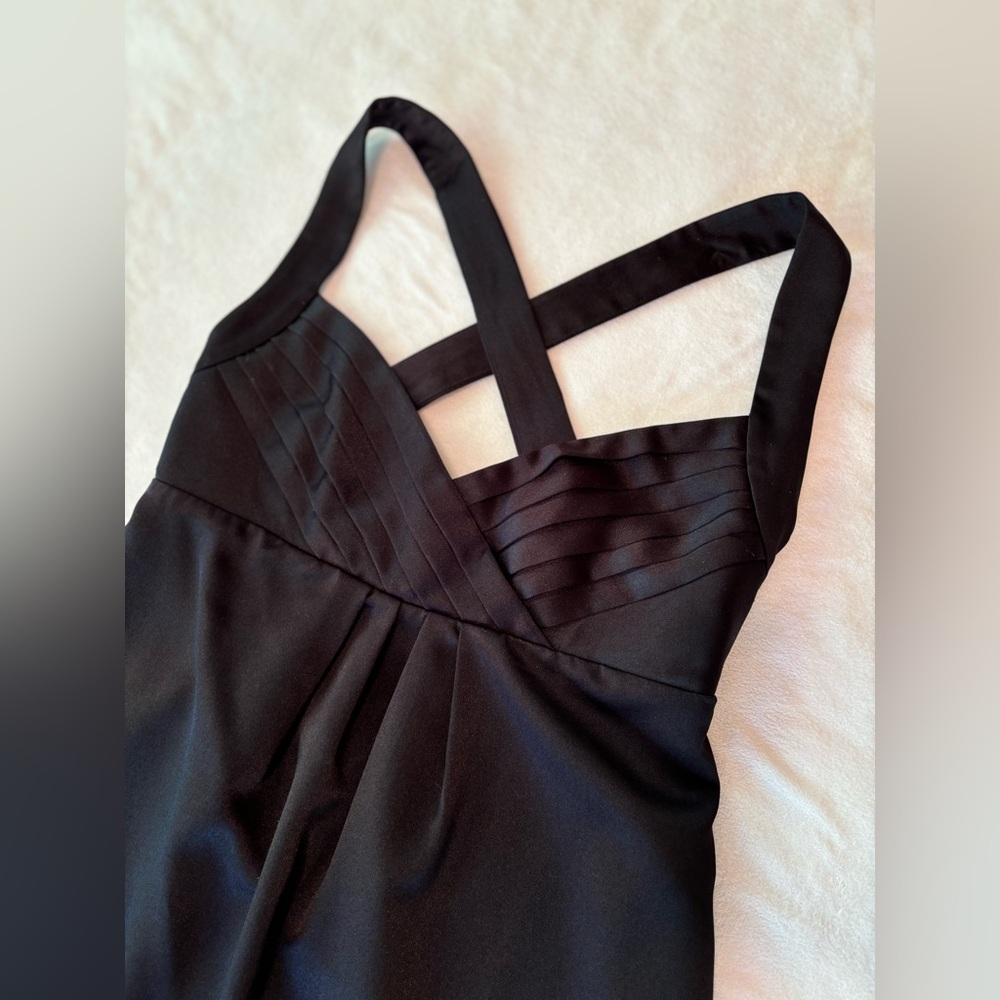Calvin Klein Black Strappy V-Neck Dress
